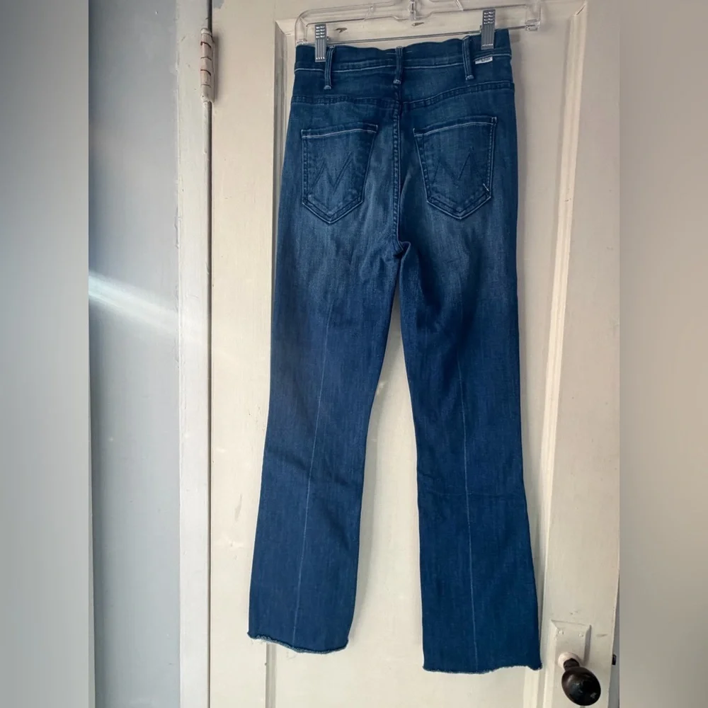 MOTHER The Hustler Ankle Fray Squeeze It Jeans 25
